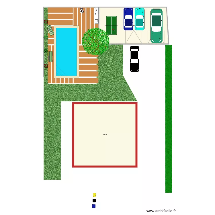 garage. Plan de 