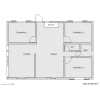 Plan Maison avec nom des pi&egrave;ces
