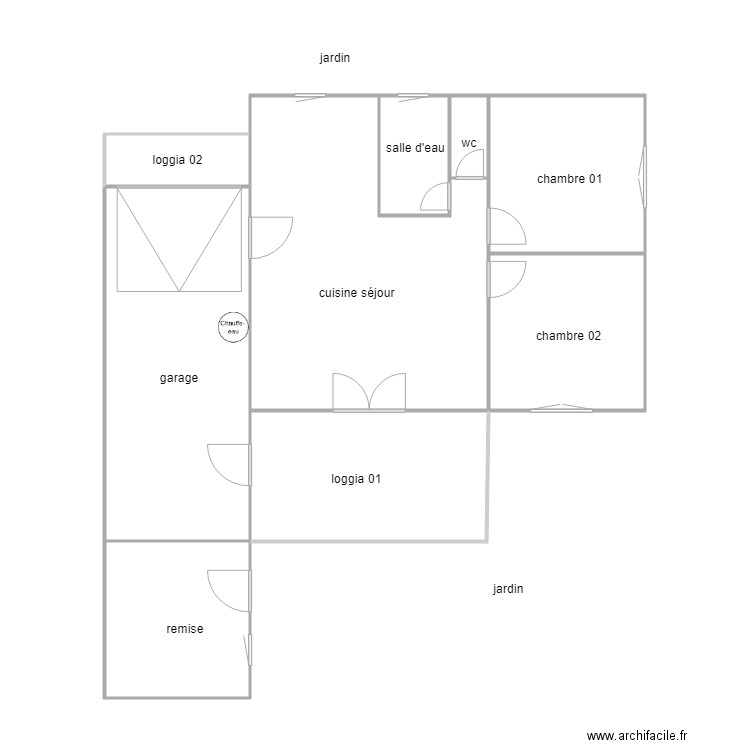 croze am. Plan de 0 pièce et 0 m2