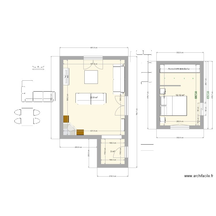 Audiguier. Plan de 0 pièce et 0 m2