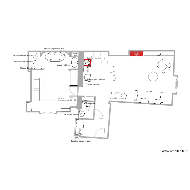 100vielledutemple PLOMBERIE. Plan de 0 pièce et 0 m2