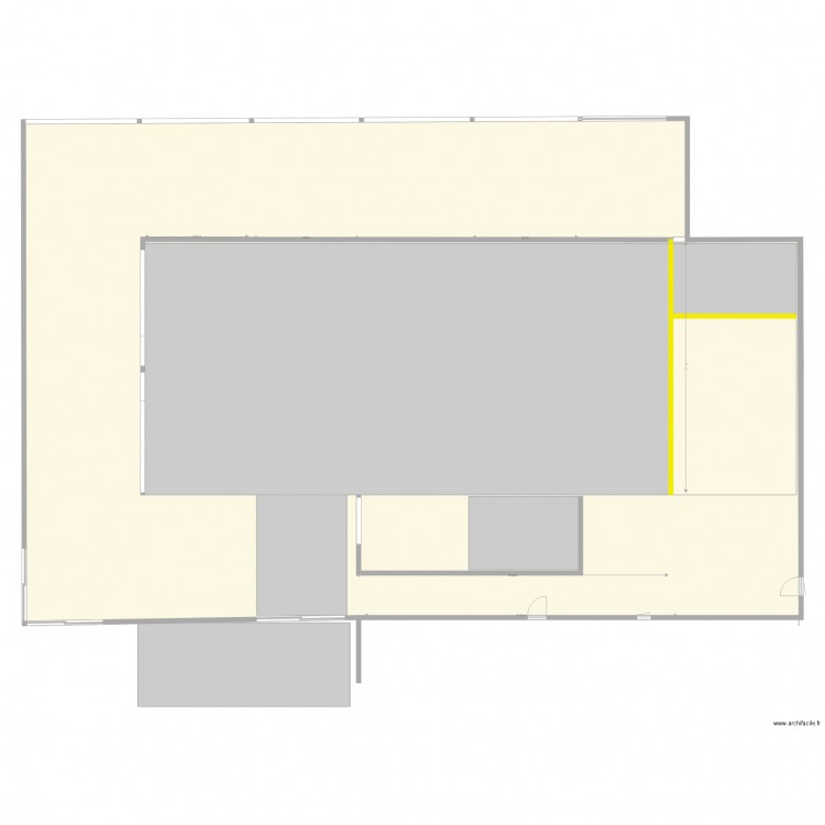 hangar dalle beton . Plan de 0 pièce et 0 m2