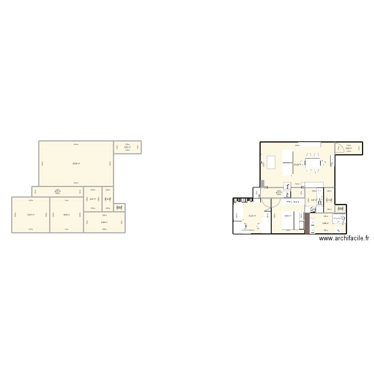 appart maison alfort 02. Plan de 18 pièces et 127 m2