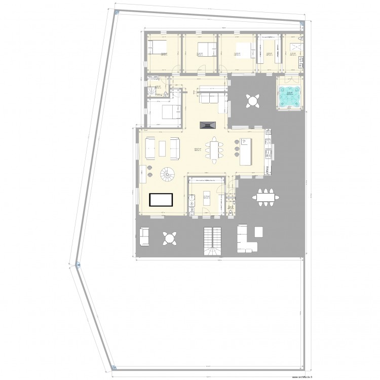 plan plain pied2. Plan de 0 pièce et 0 m2