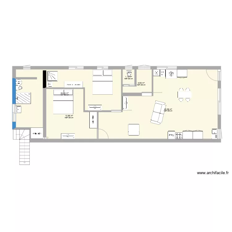 case &agrave; p&ecirc;che. Plan de 