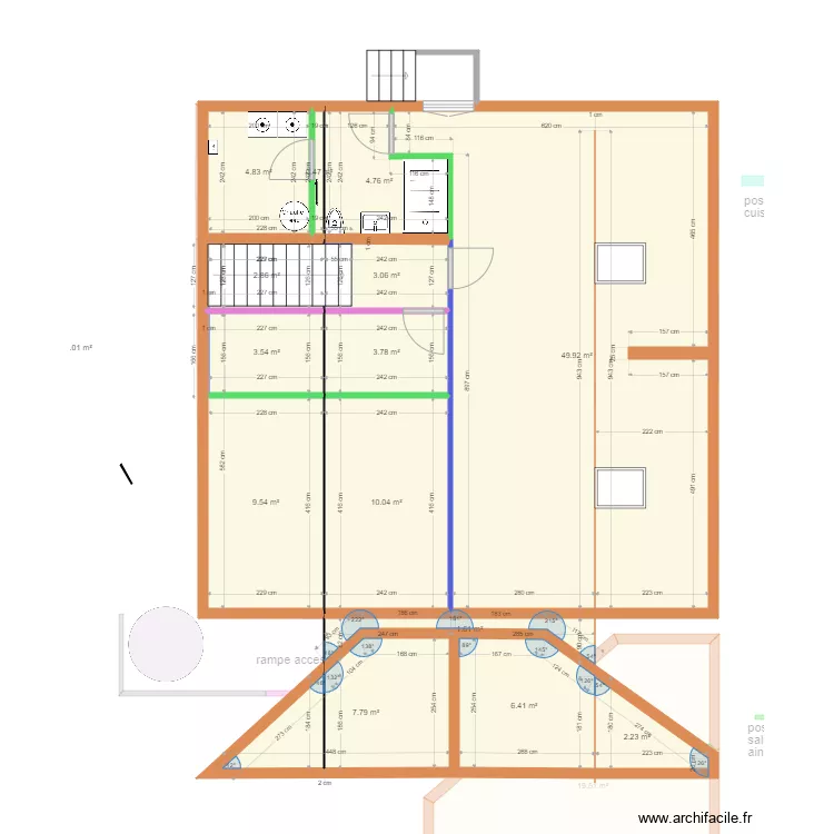 projet mairie CHATELNEUF. Plan de 