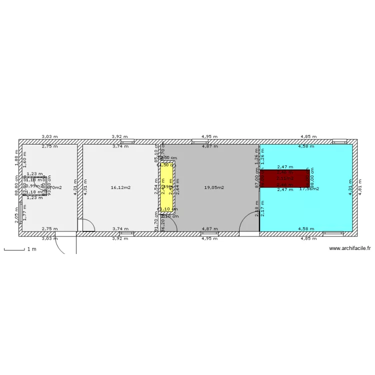 Maison Valerie. Plan de 