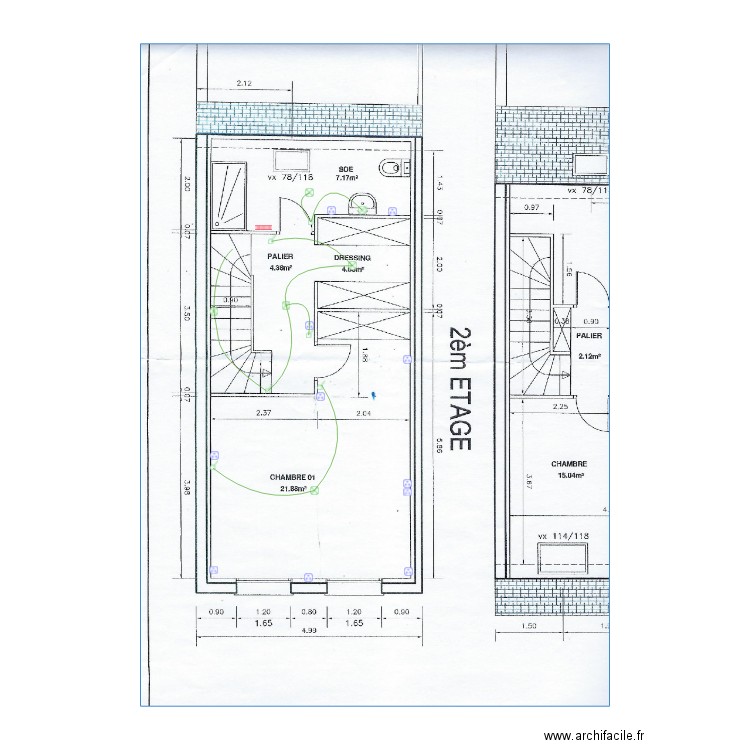 Crette  . Plan de 0 pièce et 0 m2