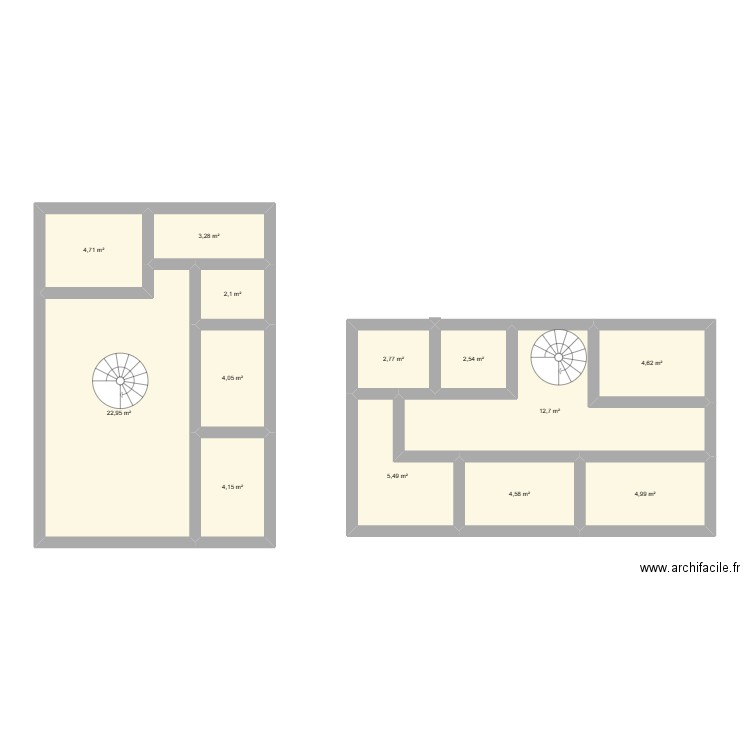 JFG clinic gaillard. Plan de 13 pièces et 79 m2