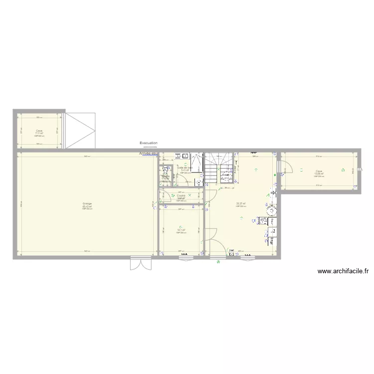Saint Antheme RDC bis. Plan de Saint Antheme RDC bis. Plan de