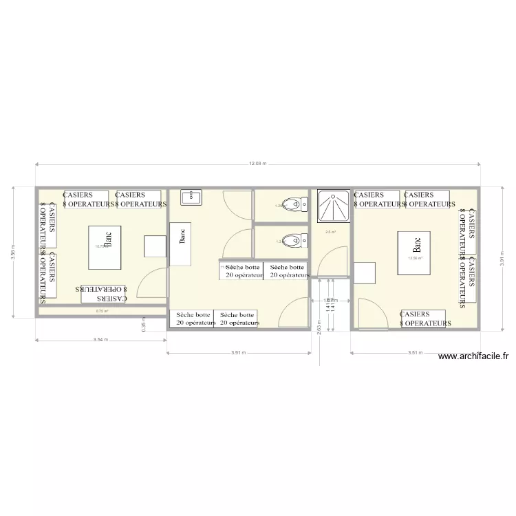 Vestiaire projetV2. Plan de Vestiaire projetV2. Plan de