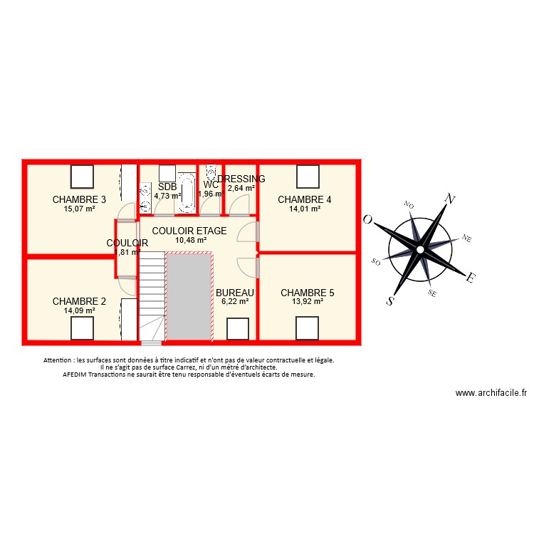 BI 6539 ETAGE. Plan de 0 pièce et 0 m2