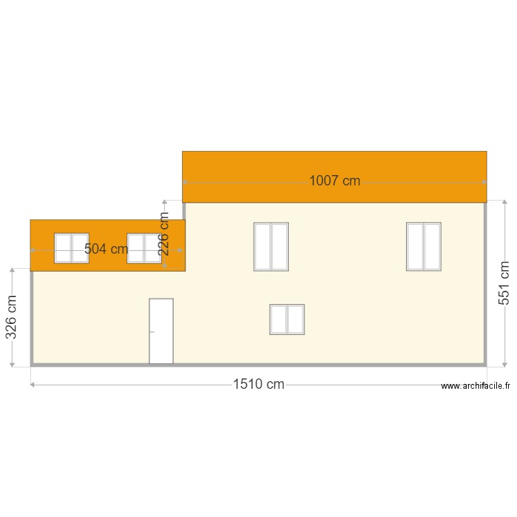 Plan de facade Avant 2. Plan de 0 pièce et 0 m2