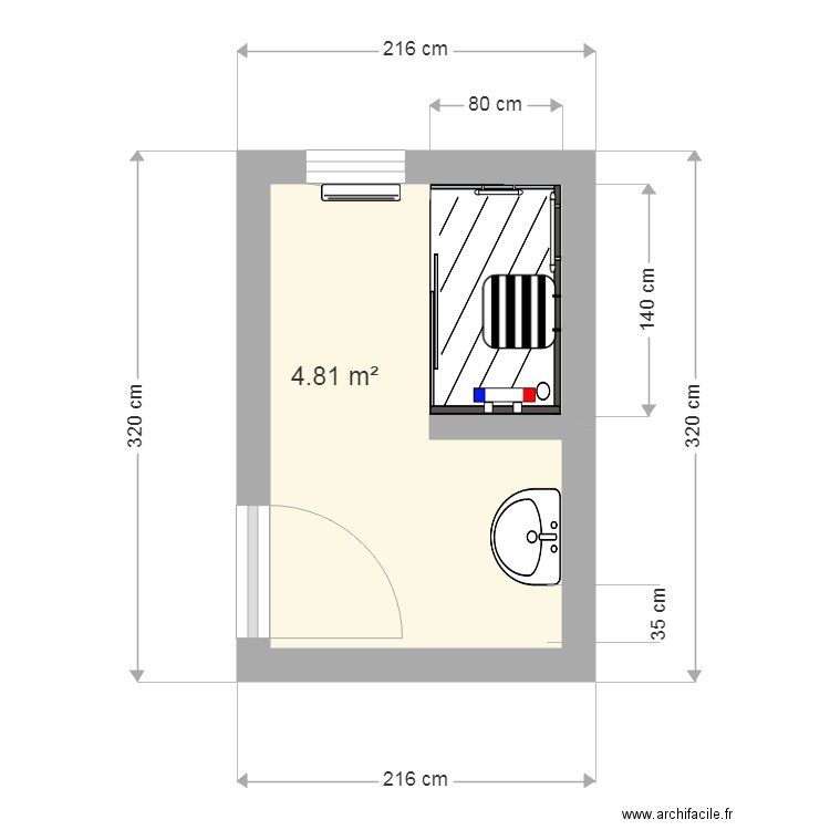 ALAMI sdb PROJET. Plan de 0 pièce et 0 m2