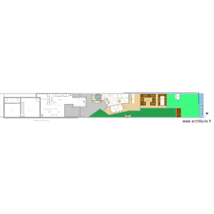 Arquenne 1er nouveau. Plan de 23 pièces et 404 m2