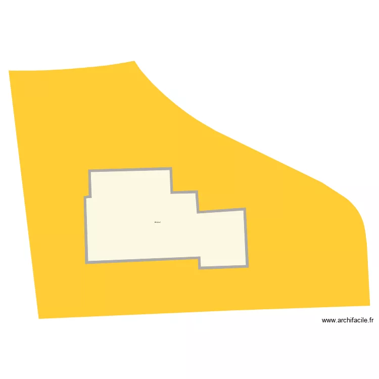 maison et terrain cadastré. Plan de maison et terrain cadastré. Plan de