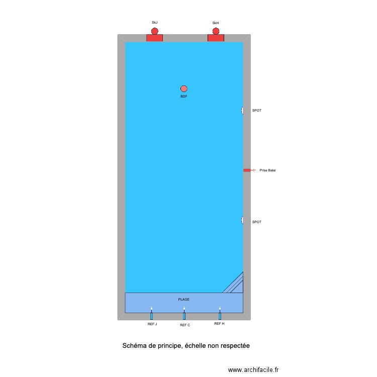 SATECH - GEMPBLOUX - S00056. Plan de 1 pièce et 42 m2