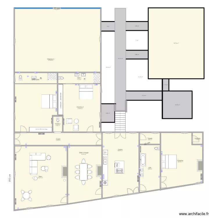 cour michel . Plan de 