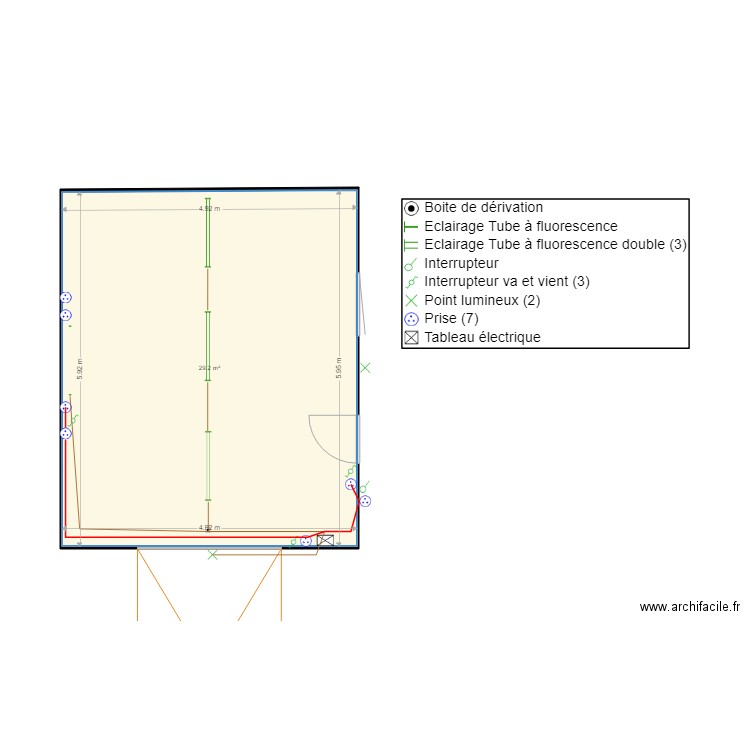 ELEC garage. Plan de 0 pièce et 0 m2