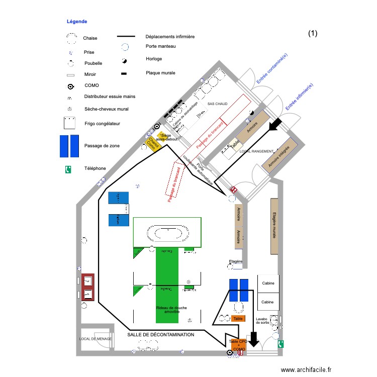 Plan un. Plan de 0 pièce et 0 m2