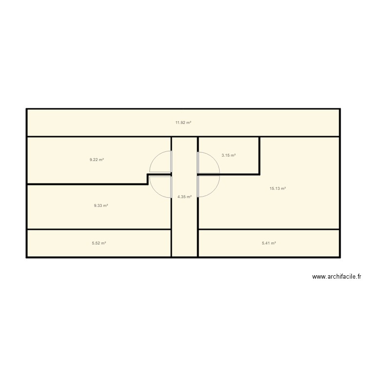 etage. Plan de 0 pièce et 0 m2