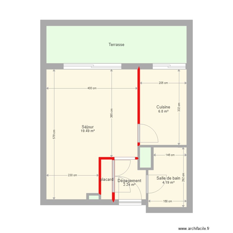 Studio Ghisoni Mont Rabeau  demolition. Plan de 0 pièce et 0 m2