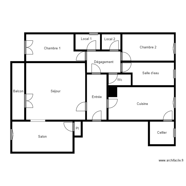 0133D104LG068. Plan de 15 pièces et 119 m2