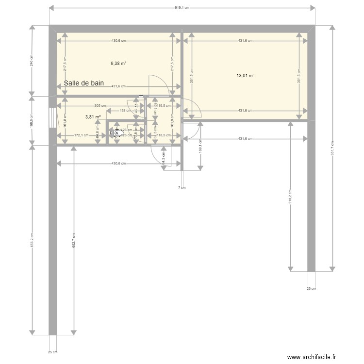 SdB VILLERS 4. Plan de 0 pièce et 0 m2