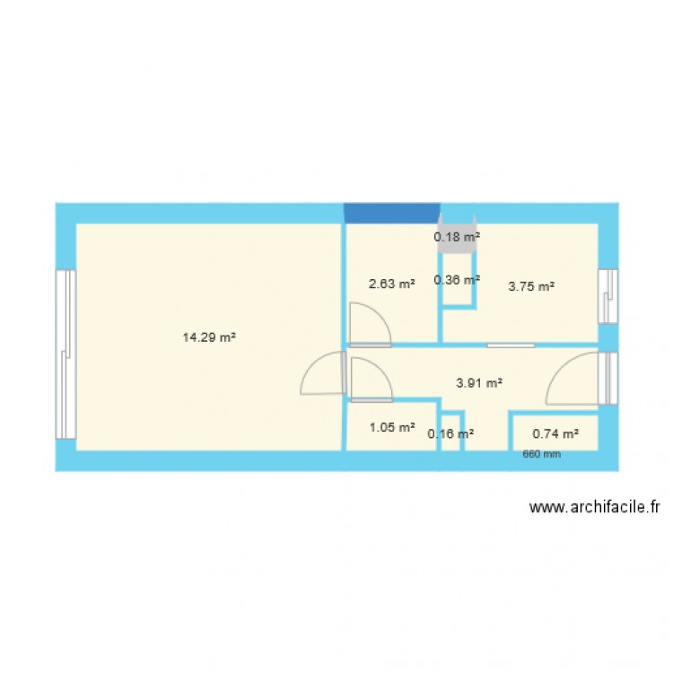 asile1 cotes. Plan de 0 pièce et 0 m2