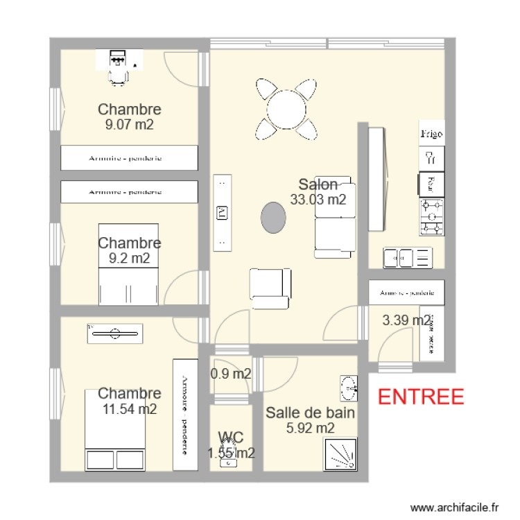 PETITJEAN. Plan de 0 pièce et 0 m2