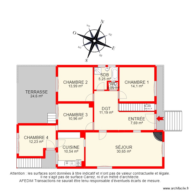 BI 14813 - . Plan de 29 pièces et 271 m2