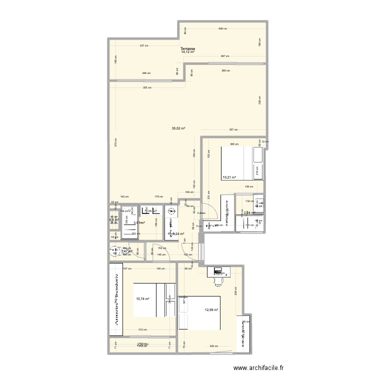 Pornichet VirginiaV5. Plan de 0 pièce et 0 m2