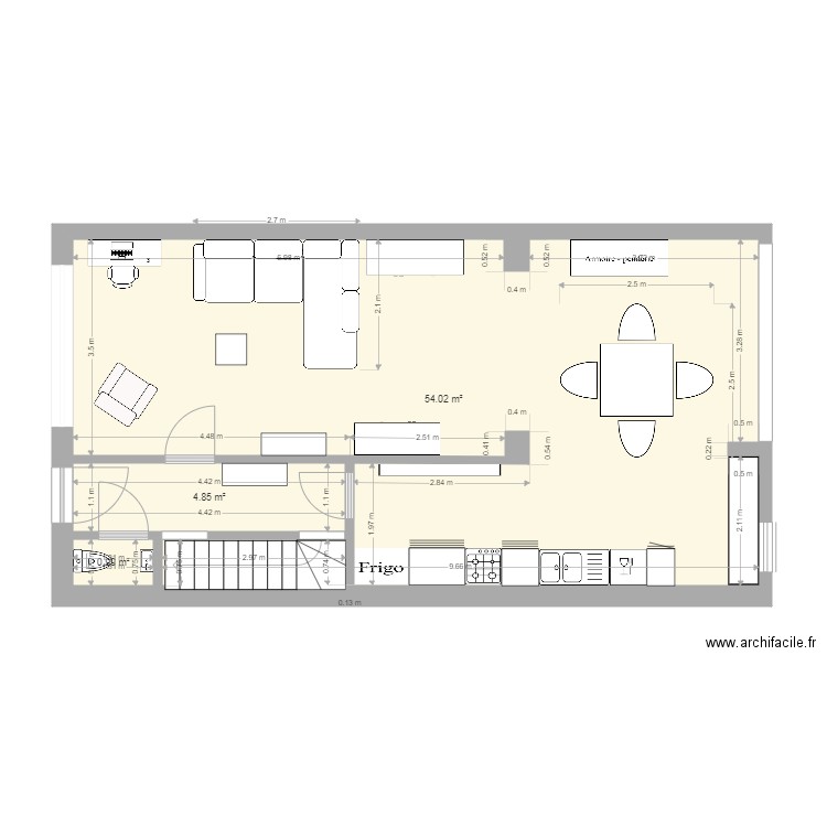 RDC HOUDENG. Plan de 0 pièce et 0 m2