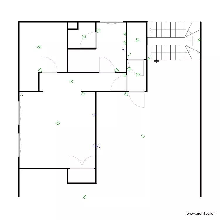 &eacute;tage. Plan de 