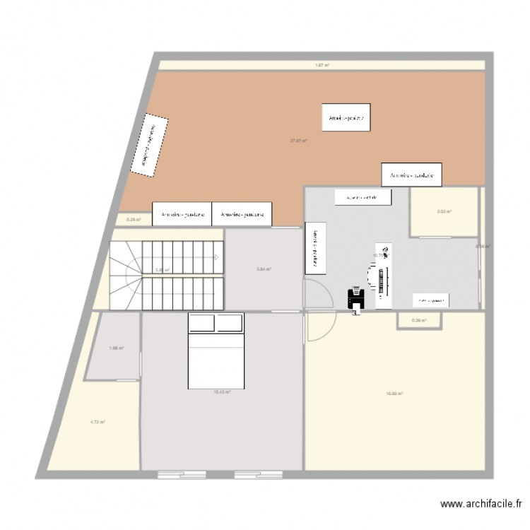LABBEY Etage. Plan de 0 pièce et 0 m2