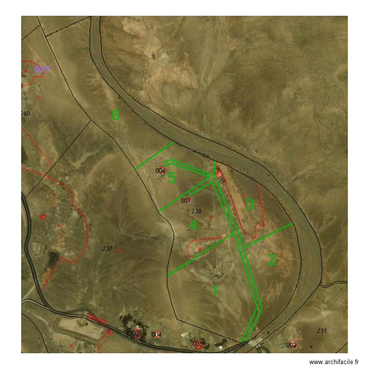 Division Violante. Plan de 0 pièce et 0 m2