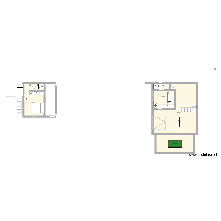 res saint. Plan de 5 pièces et 92 m2