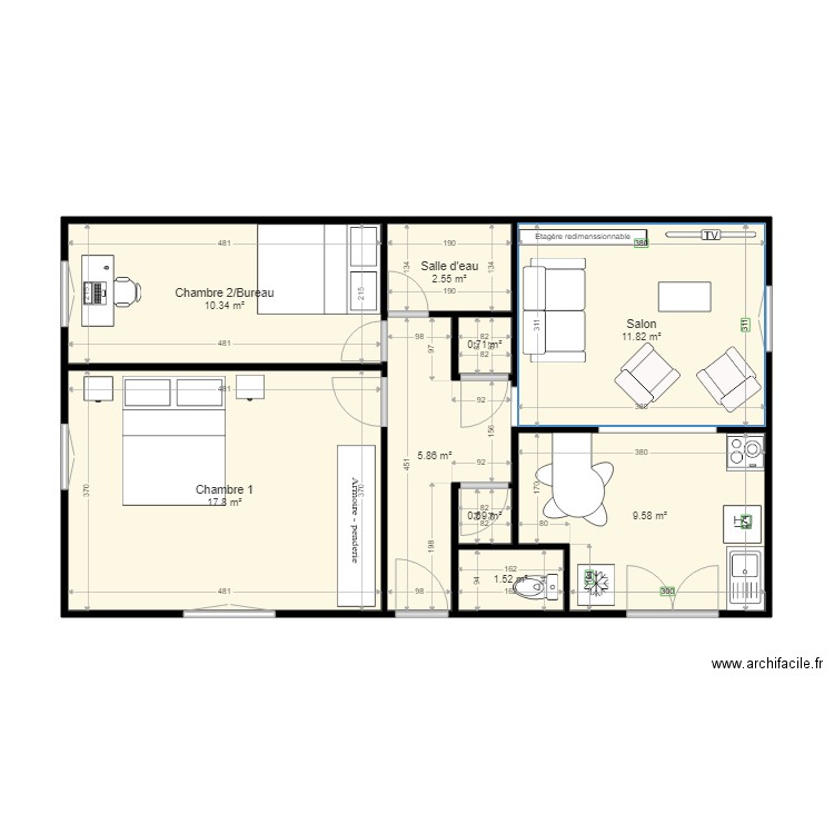 Ste Madeleine VARIANTE2. Plan de 0 pièce et 0 m2