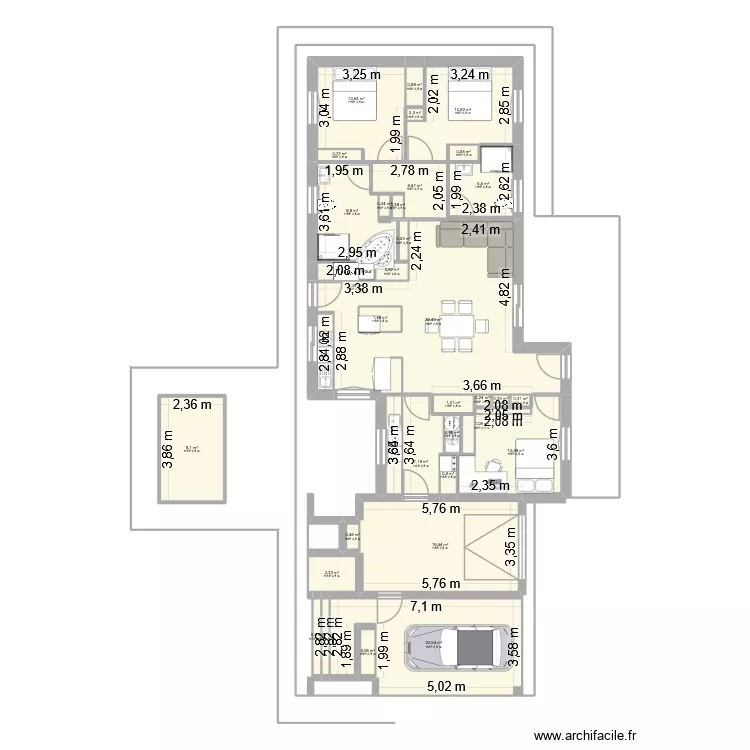 maison. Plan de 33 et 168 m² maison. Plan de 33 et 168 m²