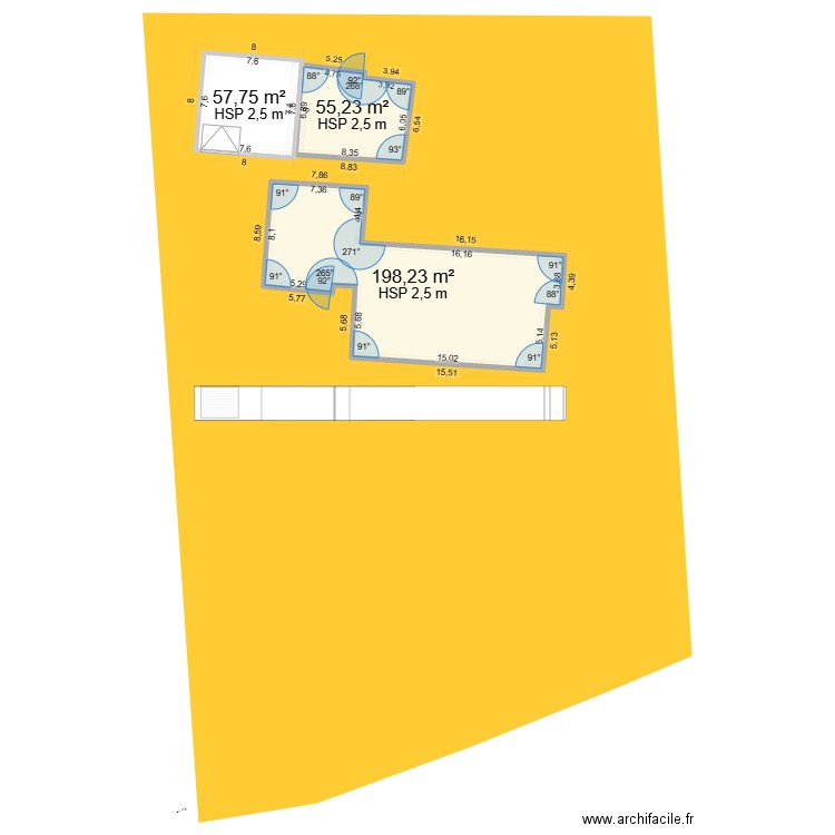 garage maison mazaugues sur cadastre. Plan de 3 pièces et 311 m2