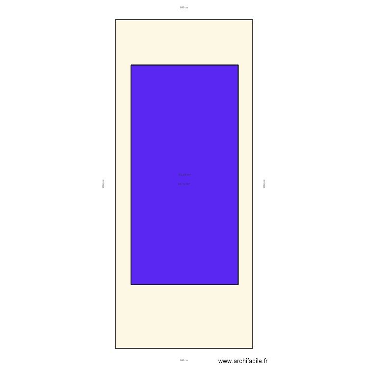 Pélissier col de rousseils 56 m². Plan de 0 pièce et 0 m2