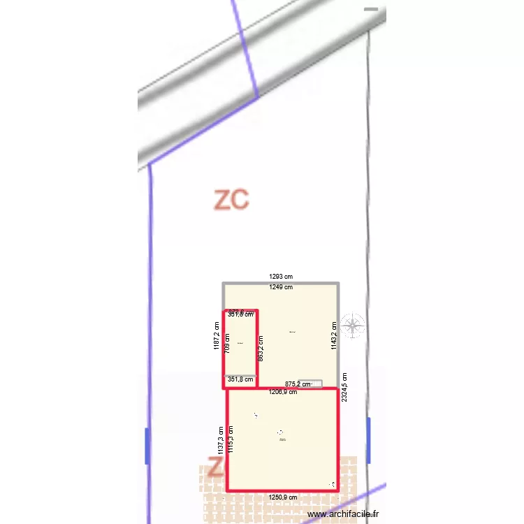 12x24 chantelle. Plan de 