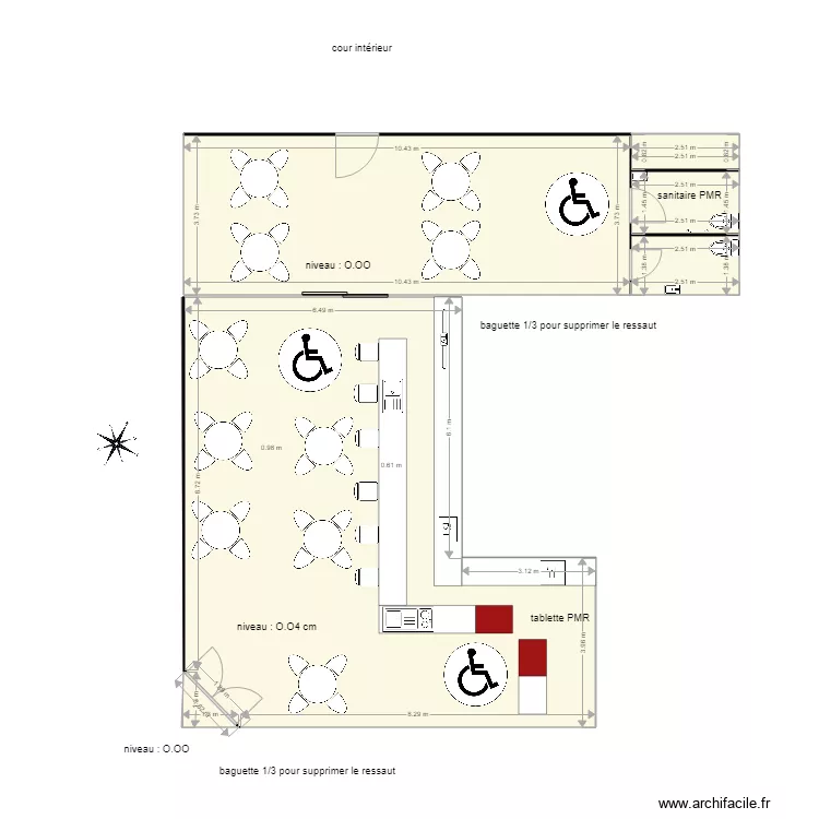 plan penalty aprrs travaux. Plan de 0 pièce et 0 m2