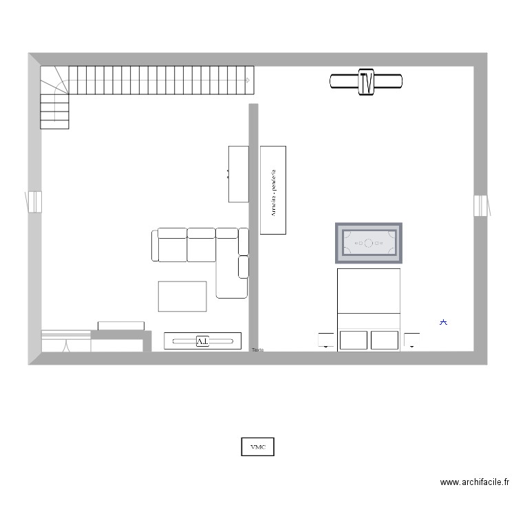 COMBLE 1er étage. Plan de 0 pièce et 0 m2