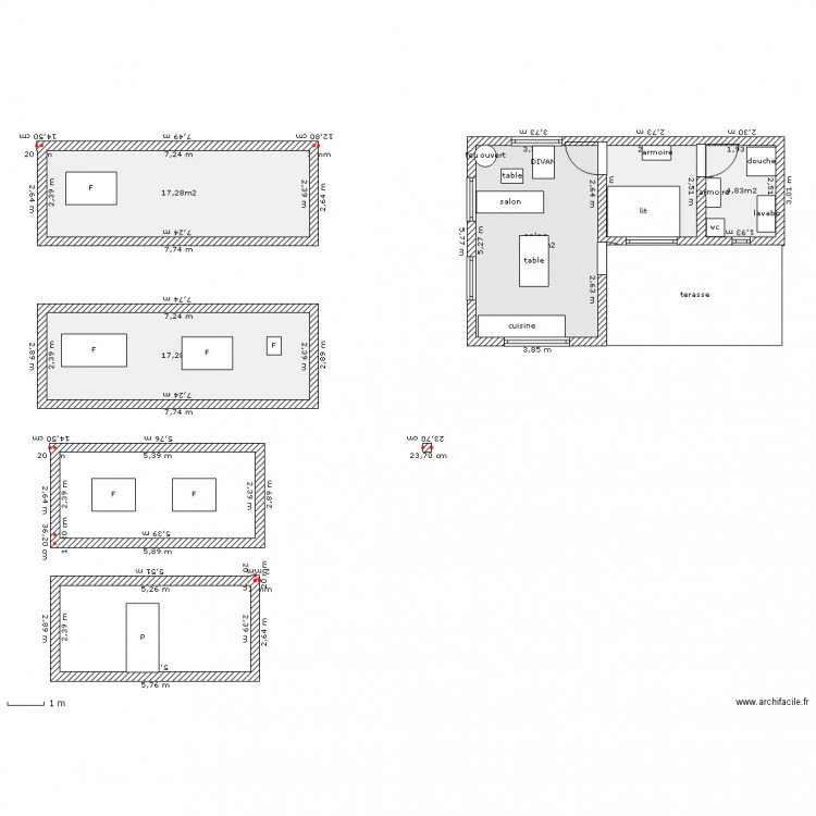 chalet. Plan de 0 pièce et 0 m2