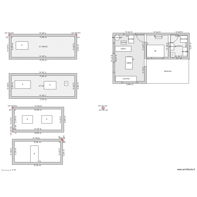 chalet. Plan de chalet. Plan de