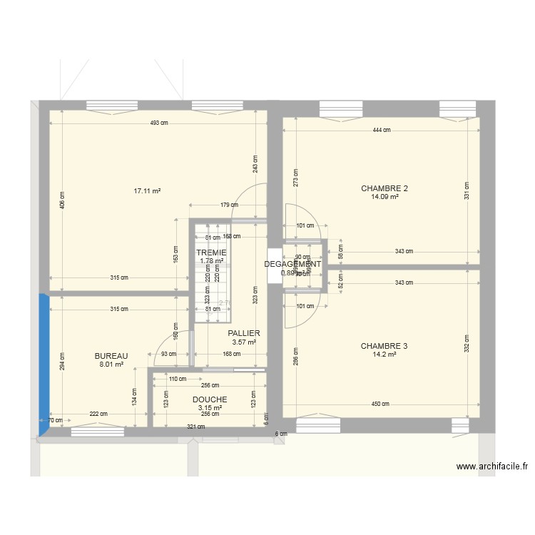 hesdigneul 4 CHAMBRE ET UN BUREAU CONF. Plan de 0 pièce et 0 m2