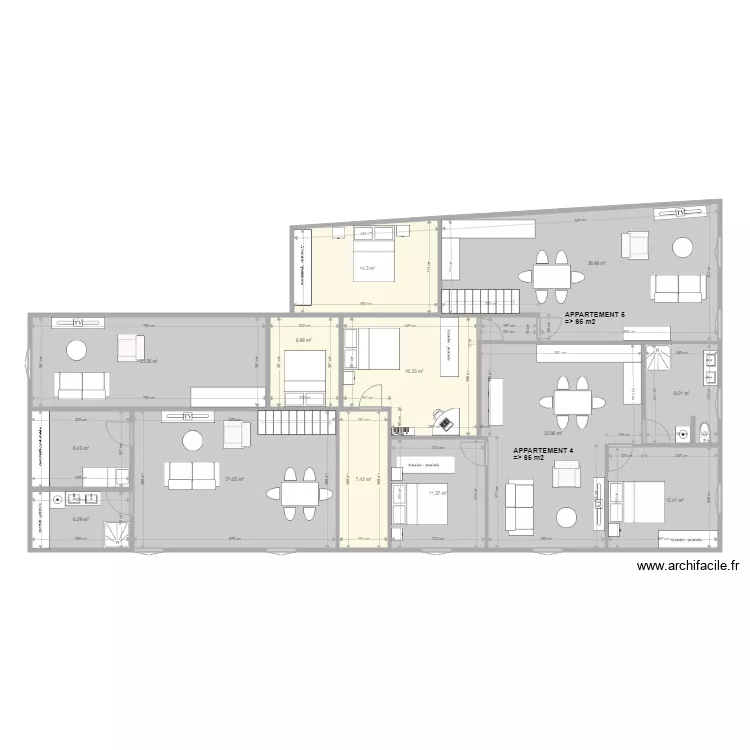 Immeuble R&eacute;almont R2 &eacute;tage dec 2019. Plan de 