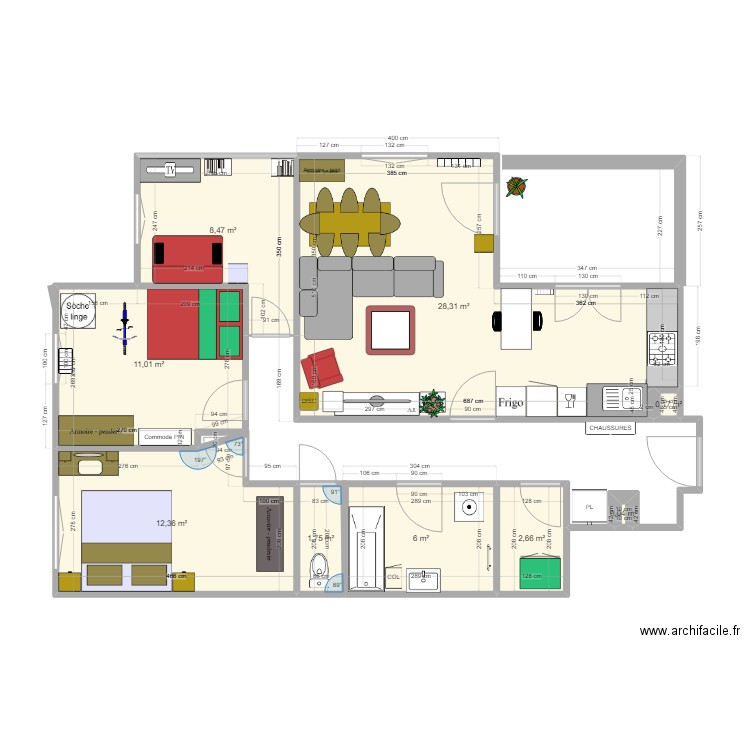 APPART1. Plan de 0 pièce et 0 m2
