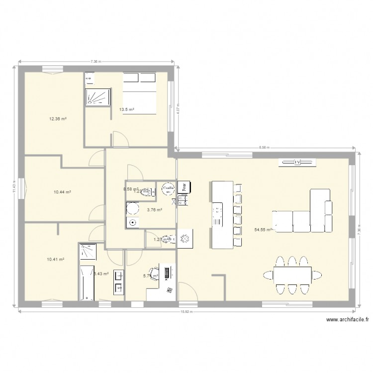 vang 55. Plan de 0 pièce et 0 m2